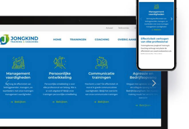 Vernieuwde website Jongkind Training en Coaching