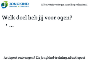 Actiepunten Jongkind Training en Coaching