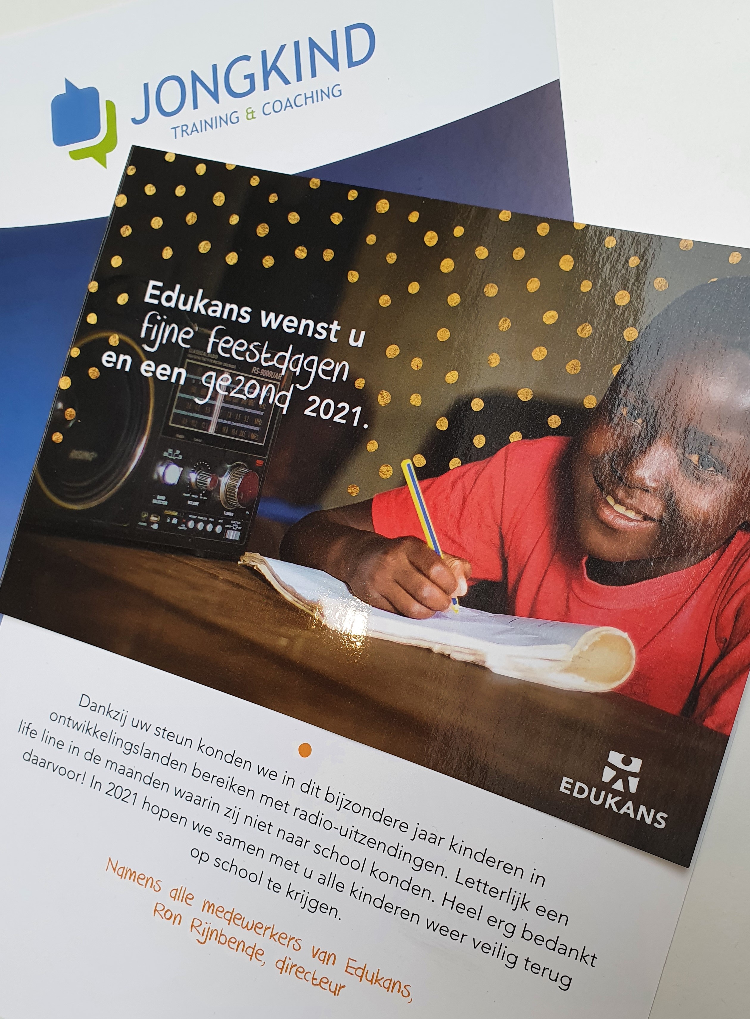 Donatie voor stichting Edukans 2020/2021